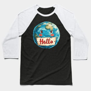 Earth cartoon Baseball T-Shirt